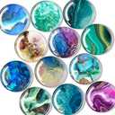 DARUITE 12 Pcs Fridge Magnets Refrigerator Magnets, Cute Glass Marble Magnets Refrigerator Set for Whiteboard, Locker Magnet, Fridge Decor, Kitchen