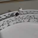 Wenqik 2 Pcs White Metal Cake Stand, 14" 16" Large Round Cupcake Stand