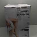 SereneLife Towel Warmer Bucket - Compact 23L Bathroom Towel Heater with Essential Oils Disc Holder, Adjustable Timer, Auto Shut-Off, Power Cord Storage & LED Display, Fits 2 Oversized Towels (White)