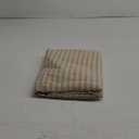 meioro Striped Tablecloth Rectangle Tablecloths Cotton Blend Table Cloth Washable Tabletop Decorative Fabric Table Cover for Kitchen Dinning (Beige, 60 x 102 Inch)