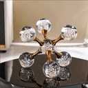 Luxurious Crystal and Alloy Molecular Ball Living Room Desktop Decoration Crystal Molecules, for Birthday Friends Gatherings, Home or Office Counter Decoration Accessories