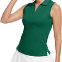 MathCat Women's Sleeveless Golf Shirts UPF 50+ Quickly Dry Tennis Polo Lightweight Sports Athletic Tank Tops XS-XL (M)