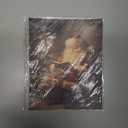 Vintage Christmas Canvas Wall Art Santa Reading Book by Xmas Tree Prints Poster Cozy Holiday Oil Painting Winter Decor Christmas Pictures Decoration for Living Room Bedroom 8x12inch Unframed (8L" x 12W", Style-3 Unframed)