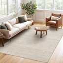 Valenrug Washable Rugs 3x5 - Stain Resistant 3x5 Area Rugs for Living Room, Non Slip Backing Printed Entryway Rugs for Bedroom, Folable Machine Washable Area Rug(3'x5', Beige)