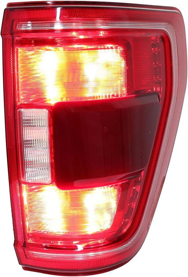 Tail Light Assembly For 2021 2022 2023 Ford F150 XLT Rear Brake Lamp Halogen Type Blind Spot Right Passenger Side Replace ML3Z13404C