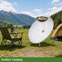 1500W Parabolic Sun Oven, Portable Solar Cooker for Camping