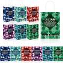 Kolldenn 18 Pcs Team Appreciation Gifts Bags Bulk Kraft Paper Gift Bags with Handle Team Appreciation Tote for Staff Coworker Employee Staff Office Supplies, 8.27" x 5.91" x 3.15"