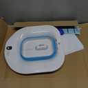 IRWPITW Sitz Bath, Electric Sitz Bath for Toilet Seat Hemorrhoids Postpartum Care Bowl, Sitz Baths Salts Tub for Women Men, Sits Bath Soak Pan, Butt Bath Basin, Portable, Water Spray Style, Blue