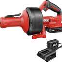 SKIL Power Snake Drain Cleaner Kit including 20V 2.0Ah Lithium Battery & 20V Charger - AU0225D-12
