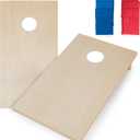 Triumph Sports Regulation Cornhole Board Set with 2 Boards, 8 Weather-Resistant Cornhole Bags & Durable All-Wood Design Perfect for Tailgates, BBQs, Parties & Backyard Fun, 2' x 4'