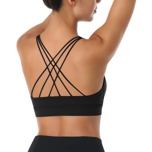 LEXISLOVE Womens Workout Shirts Sexy Open Back Activewear Workout Clothes Sports Yoga Tank Tops (Medium, Z-black)