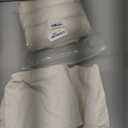 HFCNMY Bar Stool Chair Covers, 4 Pack Stretch Waterproof PU With Backs, Washable Swivel Barstool Slipcovers for Low Short Back Chairs - Beige