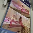 Dream On Me Mesh Security Bed Rail Toddler Safety Guard with breathable mesh, reinforced anchor system, lightweight, portable, fits adult twin-size beds, Pink