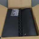 Car Parking Guide Mat, Durable Self Adhesive Anti-Skid Rubber Parking Mat, Wheel Stopper, 2 Pack FoldingTire Guides for Cars, Trucks, 23.6''x15.7''x2.8'' Black with Reflective Strips