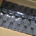 AIRHOP 0.79in Thick 48 Sq Ft Exercise Equipment Mats, 12 Tiles Upgraded Rubber Top with High Density EVA Foam, Large Interlocking Puzzle Gym Flooring for Home Gym, Heavy Weight Workout,Black & White