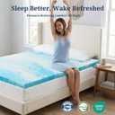 IULULU Twin Size Mattress Topper, 2 Inch Gel Memory Foam Topper, Light Comfort Upgrade, CertiPUR-US Certified