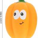 POPETPOP 2 Pcs Pumpkin Squeaky Latex Dog Toys 4.7 Inch Realistic Voice Toy Pumpkins for Puppy Teething and Interactive Pet Play