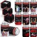 Pickmesh 24 Pcs Derby Can and Beverage Coolers Kentucky Horse Race Gifts Collapsible Funny Novelty Derby Can Holder for Horse Race Party Supplies (Run for the Roses)