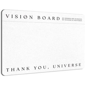 2 x Premium Vision Board Bulletin Board - Minimalist Dream Board, DIY Visual Pinboard for Manifestation, Perfect for Vision Boarding Kit and Manifesting Supplies, 17x23 inches