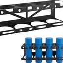 Welding Rod Storage Holder Rack, Heavy-Duty Steel Wall Mount Fits for Stick TIG Electrode Tubes, 16" Powder-Coated Organizer for Workshops Garages Sheds, Fits Most Standard Rod Containers