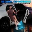 Car Door Lights,Door Lights Logo Projector Rechargeable,Car Door Projector Lights,HD Car Welcome Light for Cars Use at Night 2pcs (for Redhorse)