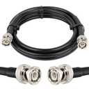 RG8X BNC Male to BNC Male Coaxial Cable 6FT 50 ohm Ultra Low Loss for Antenna, RF Radio, Modem, Oscilloscope, Spectrum, Analyzer, Signal Generator