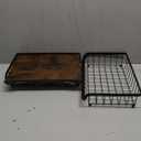 3-Tier Fruit Basket for Kitchen Counter with Banana Hangers, Countertop Organizer Fruit Bowls with Wood Top, Fruit Storage Basket Stand for Storage Potato Onion Bread Snack Fruit Veggie