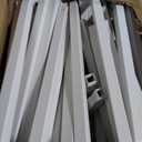 Blulu 3 Pack Wedding Sign Holder Adjustable Metal Wedding Sign Stand with 8 Leather Straps Floor Display Easel Stand for Welcome Seating Chart Ceremony Reception Decor(White)