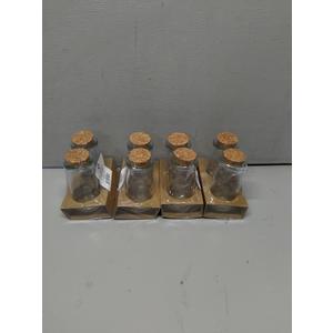 Glass Jar With Cork Lid Milk Jar 2 Ct 4 Pack