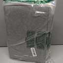 BALEINE 3 Pack Fabric Storage Bins for Shelves, Linen Storage Baskets for Organizing, Decorative Closet Bins for Clothes, Home (Grey, 15"x11"x9.5")