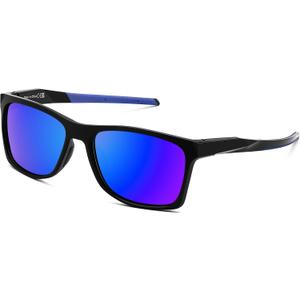 FEISEDY Square Polarized Sunglasses for Men Women Lightweight B0441 | 100% UV400 protection, Sport-focused TR90 frame, HD TAC lenses, Built for outdoors, 50% recycled materials, 58mm lens width