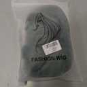 28 inch Fashion Wigs Long Wavy Curly Hair Cosplay Wig (Grey Green)