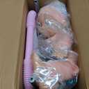 Baby Doll Stroller Play Set with 12.5" Baby Doll,Dining Chair, 2 Sets Clothes and 20 PCS Doll Accessories. Stroller Toy for 3, 4, 5, 6 Year Old Toddler Girls for Realistic Pretend Play.