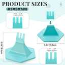 Leinuosen 2 Pcs Zipper Jig Tool for Zipper Pulls 4 Size #3#5#7#8 Handy Zip Fastener Jig Installing Tool Zip Sliders for Pants Dresses Jackets (Blue)