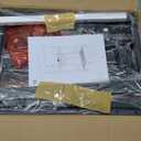 Microwave Cart, 4-Tier Microwave Stand with Adjustable Shelf, Kitchen Storage Cart on Wheels, Coffee Bar Cart Shelf for Living Room, Kitchen Island, Office, Balcony, Rustic Brown