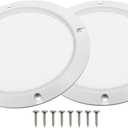 X AUTOHAUX 2 Pcs 5" Car Metal Speaker Cover Mesh Subwoofer Grill Horn Guard with 8 Screws White