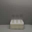 WGVI Hurricane Candle Holder Sleeve, Wide 4.7", Height 14", Clear Glass Cylinder Candleholder, Chimney Tube, Open Ended Candle Shade, 6 Pieces Bulk