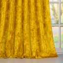 Gold Velvet Curtains - Super Soft Room Darkening Insulating Small Window Drapes for Bedroom Living Room Dining, Wide 52 x Long 84 inch, Warm Gold, 2 Panels