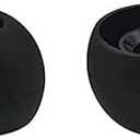 2 x Rqker Eartips Compatible with in-Ear Earbuds with Inner Hole 3.8mm-4.8mm, 18 Pairs S/M/L Sizes Soft Silicone Tips Ear Tips Replacement Earbuds Tips, Compatible with Most in-Ear Earbuds 18 Pairs Black