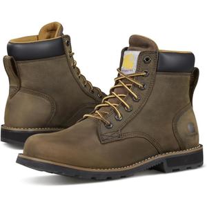 Carhartt Frontier Men's 6" Leather Soft Toe Work Boot, Safety Slip Resistant and Waterproof (10)