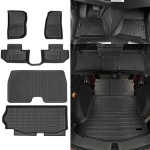 Naibeve Floor Mats for Jeep Wrangler JK 2-Door 2014-2017 - All Weather Custom Fit for Jeep Wrangler JK Floor Mats & Cargo Mats & Backrest Mats Accessories
