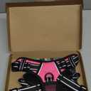 PoyPet No Pull Dog Harness, No Choke Front Lead Dog Reflective Harness, Adjustable Soft Padded Pet Vest with Easy Control Handle for Small to Large Dogs(Pink, Medium)