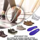 VALSOLE Heavy Duty Support Pain Relief Orthotics - 220+ lbs Plantar Fasciitis High Arch Support Insoles for Men Women, Flat Feet Orthotic Insert, Work Boot Shoe Insole, Absorb Shock with Every Step (MEN 5-5 1/2 | WOMEN 7-7 1/2--(244mm), Blue-xva227)