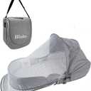 Baby Travel Bassinet Portable Bassinets: Foldable Lightweight Travel Pod Infant Bassinet with Mosquito and Canopy Outdoor Newborn Essentials Gift