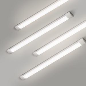 4 Packs 4FT LED Batten Light, Ultra-Thin Slim Ceiling Surface Mounted Light, 40W, 4000K, IP20, LED Ceiling Lamp for Garage, Shop, Hallway, Office, Market, 20cm Cable