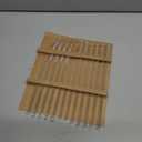 ANNVCHI 16 Pack Reusable Glass Straws,Set of 6 Straight and 6 Bent with 4 Cleaning Brush,Perfect for Smoothies,Tea, Juice, Milkshakes(8.5''x10 MM)