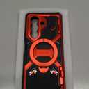 TONGATE 360° Spin Magnetic Stand for Z Fold 7 Case with Privacy Screen Protector, [Compatible with Magsafe] [Anti Spy] [360° Ring Holder] Full-Body Shockproof Case for Samsung Galaxy Z Fold 7, Red