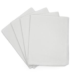 TIDI Everyday 100% Recycled Fiber Single-Use Medical Patient Drape Sheets, White, 40 x 48 (Pack of 100)  2-Ply Tissue  Pebble Embossed  Latex-Free Medical Supplies  Tattoo Supplies (9810824)