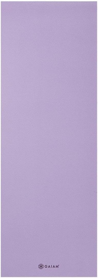 Gaiam Yoga Mat - Premium 5mm Solid Thick Non Slip Exercise & Fitness Mat for All Types of Yoga, Pilates & Floor Workouts (68" x 24" x 5mm) (New Lilac)