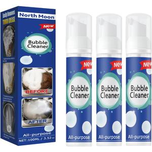 Bubble Cleaner, All Purpose Bubble Cleaner Kitchen Deep Cleaning Spray, All-purpose Rinse-free Cleaning Spray (3PC)
